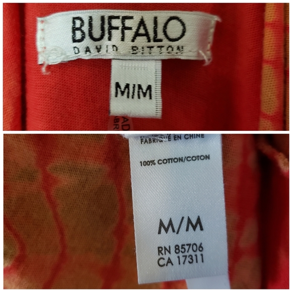 Vintage Buffalo David Bitton Maxi Dress Orange - Picture 8 of 10